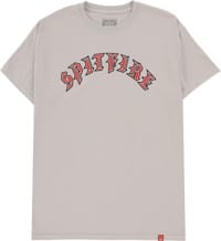 Spitfire Old E T-Shirt - ice grey/red/black/white