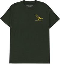 Anti-Hero Basic Pigeon T-Shirt - forest green/yellow