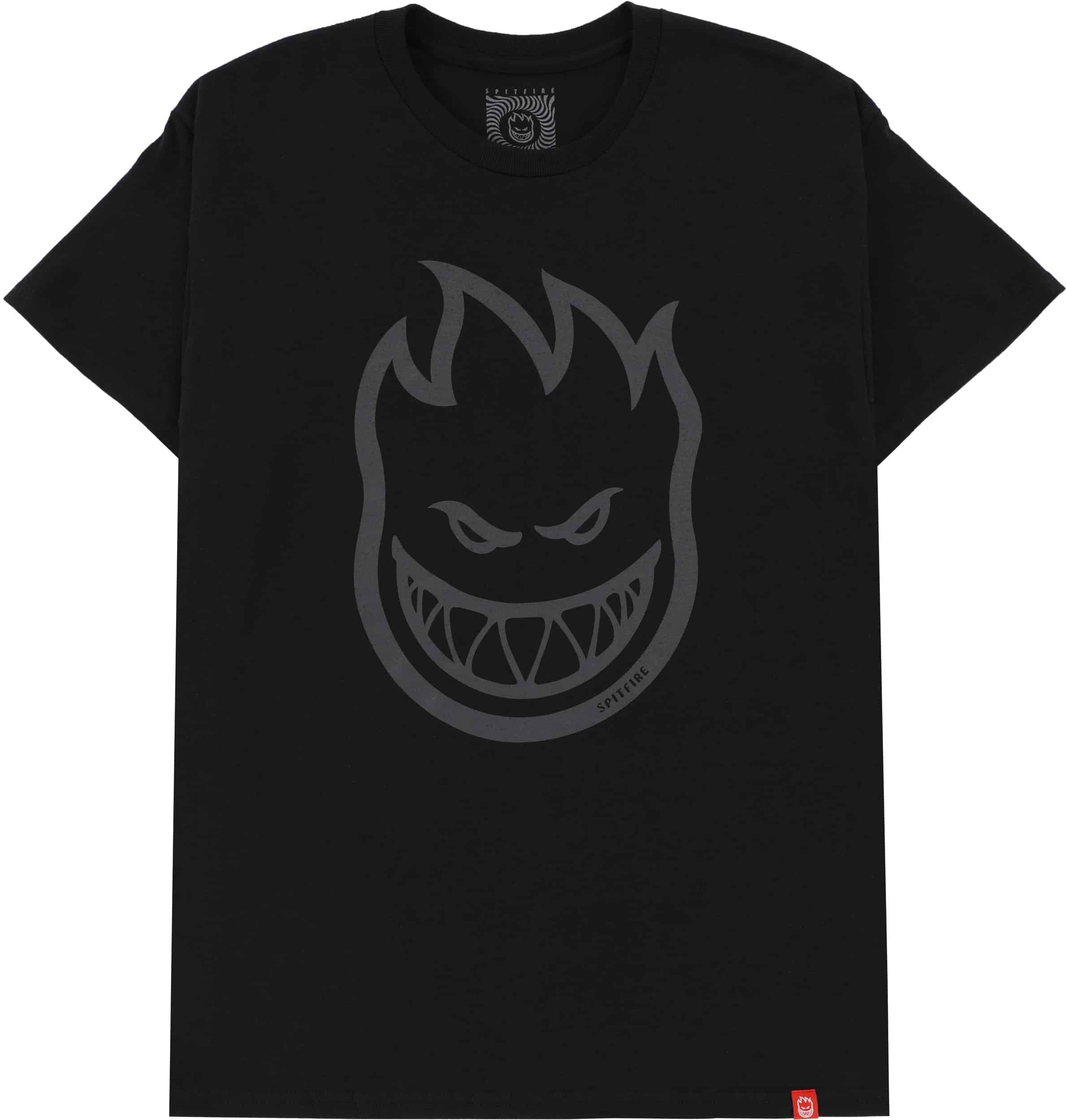 Spitfire Bighead T-Shirt - black/grey print | Tactics