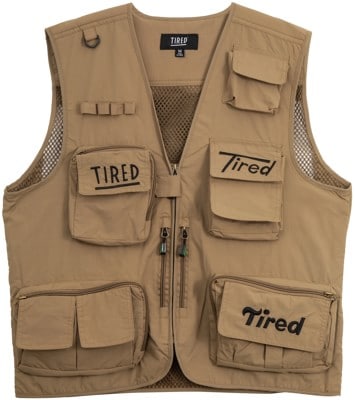 Tired OG Fishing Vest Jacket - khaki - view large