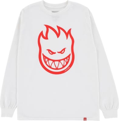 Spitfire Bighead L/S T-Shirt - white/red - view large