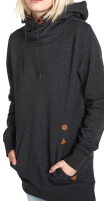 Volcom Women's Tower Pullover Fleece Hoodie (Closeout) - black - view large