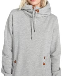 Volcom Women's Tower Pullover Fleece Hoodie (Closeout) - heather grey