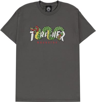 Thrasher Aztec T-Shirt - charcoal - view large