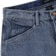 RVCA Chainmail Denim Shorts - broken blue wash - front detail