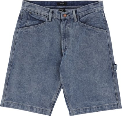 RVCA Chainmail Denim Shorts - broken blue wash - view large