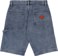 RVCA Chainmail Denim Shorts - broken blue wash - reverse