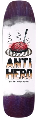 Anti-Hero Anderson Toasted Fried Cooked 9.25 BA18 Shape Skateboard Deck - navy - view large