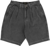 Tactics Buffet Pleated Denim Shorts - black wash denim