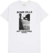 GX1000 Bomb Hills Not Countries T-Shirt - white