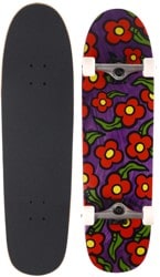 Krooked Wild Style Flowers 8.88 Complete Cruiser Skateboard - purple