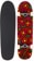 Krooked Wild Style Flowers 8.88 Complete Cruiser Skateboard - red