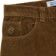 Polar Skate Co. Big Boy Cord Shorts - brass - front detail