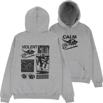 Calm Corp Violent Activity Hoodie - heather grey - view large