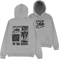 Calm Corp Violent Activity Hoodie - heather grey