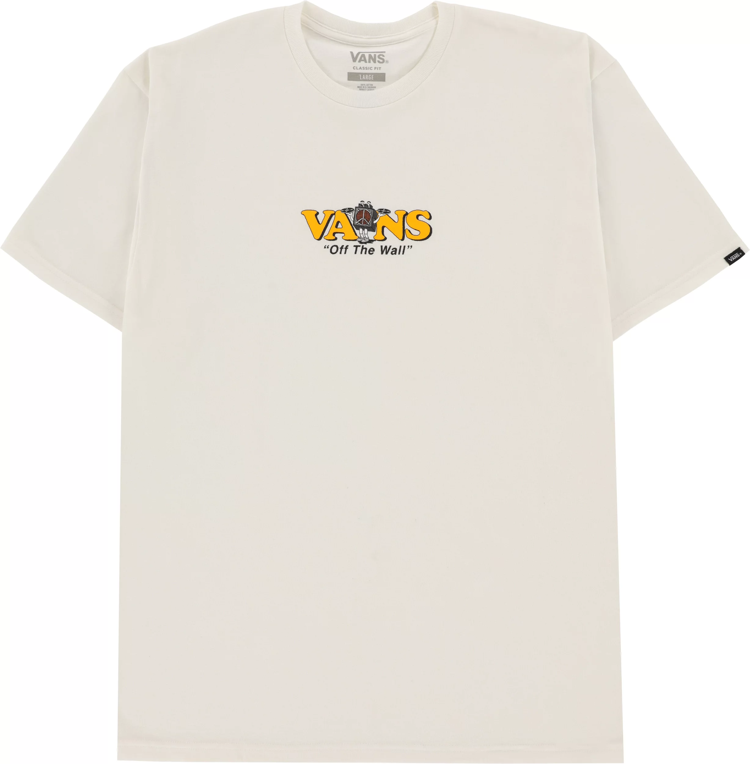 Vans Music Box Vans Logo T-Shirt - marshmallow | Tactics | Sport-T-Shirts
