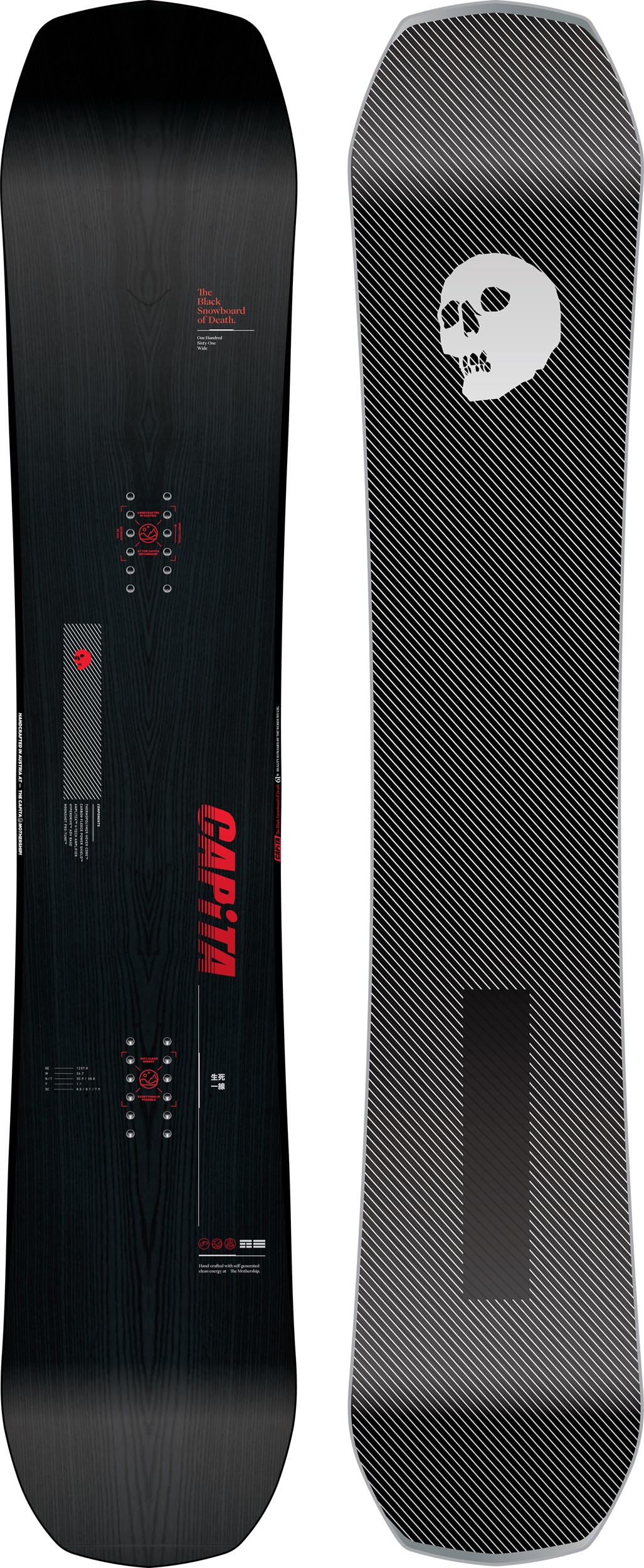 CAPiTA Black Snowboard Of Death 2024 Tactics