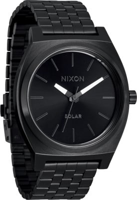 Nixon Time Teller Solar Watch - all black/white - view large