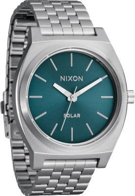 Nixon Time Teller Solar Watch - silver/dusty blue sunray - view large