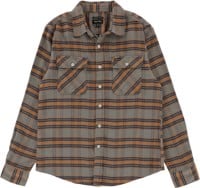 Brixton Bowery Stretch X Flannel Shirt - heather grey