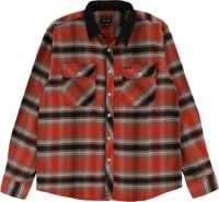 Brixton Bowery Stretch X Flannel Shirt - phoenix orange