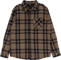 Volcom Strangelight Plaid Flannel Shirt - dark khaki