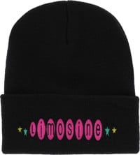 Limosine Pink Bubz Beanie - black