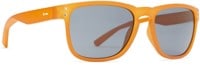 Dot Dash Bootleg Sunglasses - carmel satin/vintage green lens