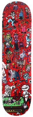 Cafe Sex Palace Pool 8.25 Skateboard Deck - red - view large