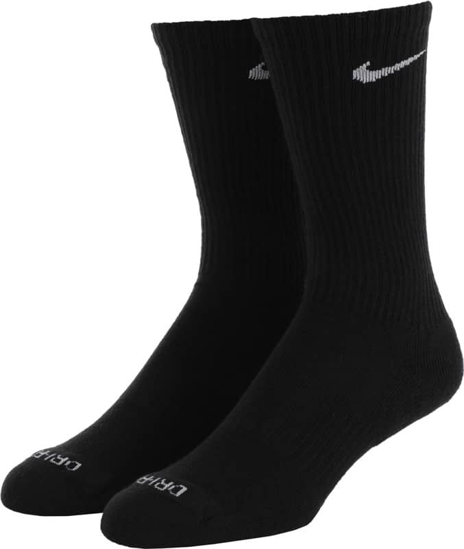 Nike SB Everyday Plus Cushioned 3-Pack Sock - black/white | Tactics