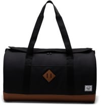 Herschel Supply Heritage V2 Duffle Bag - black/saddle brown
