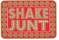 Shake Junt Box Logo Sticker - red/brown