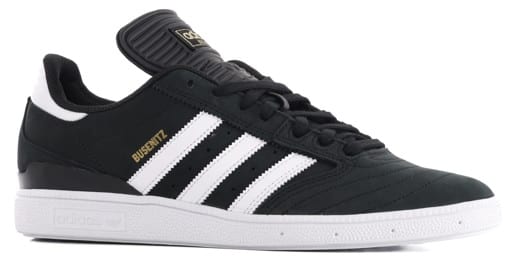 Adidas Busenitz Pro Skate Shoes - core black/footwear white/gold metallic - view large