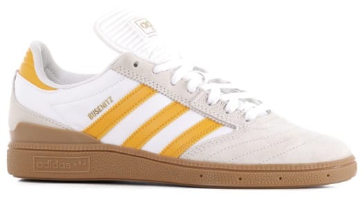 Adidas Busenitz Pro Skate Shoes - crystal white/preloved yellow/gum4 - view large