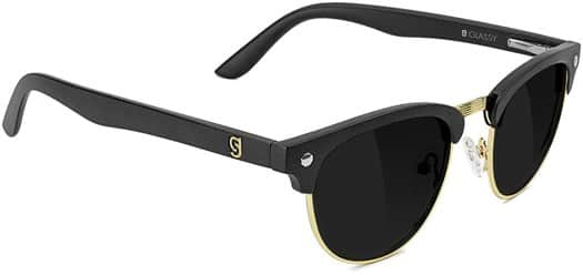 Glassy Morrison Premium Polarized Sunglasses - black/gold polarized lens - view large
