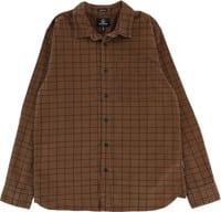 Volcom Zander Flannel Shirt - dark khaki