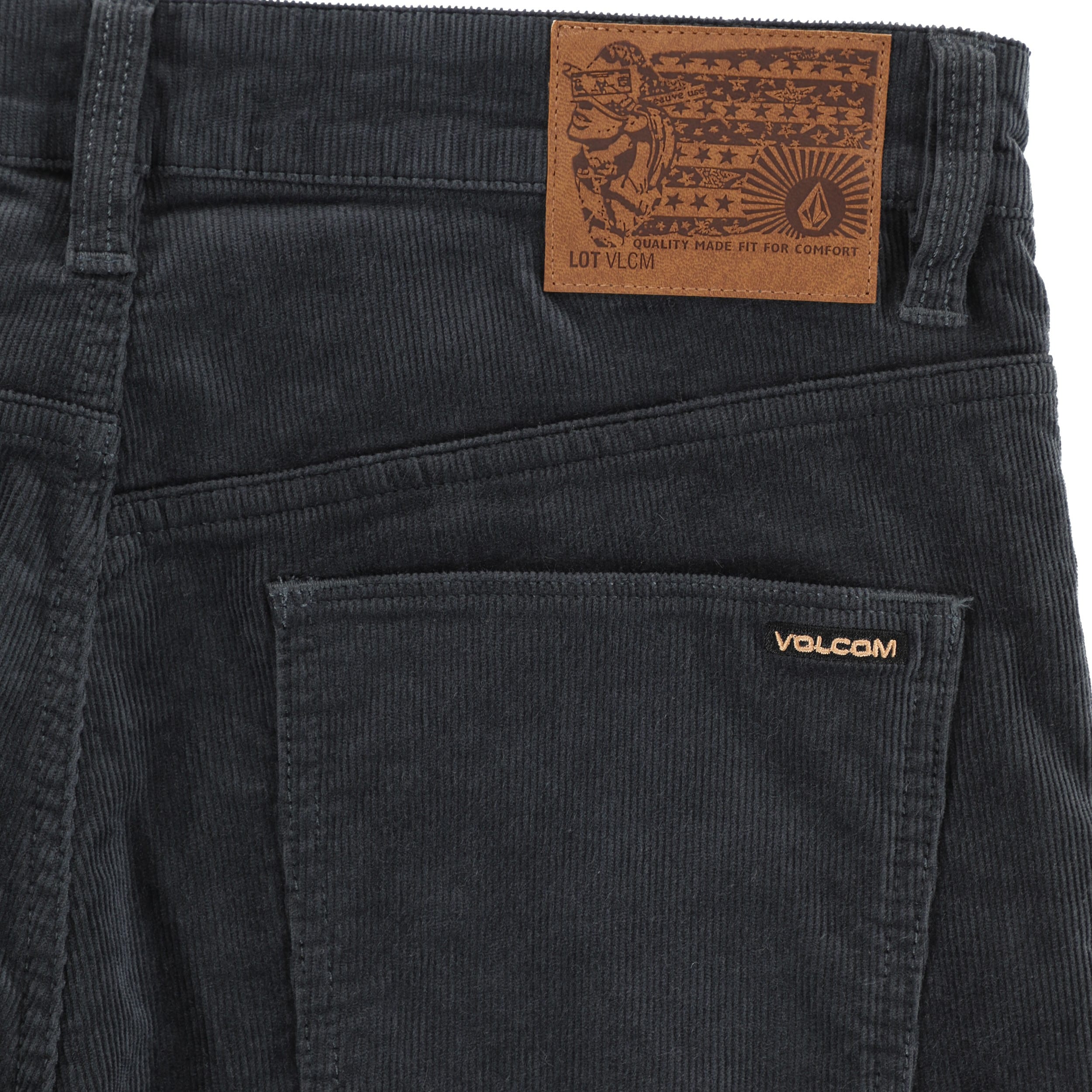 Volcom Solver 5 Pocket Cord Pants - dark slate | Tactics
