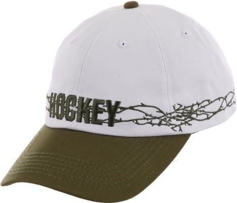 Hockey Thorns Snapback Hat - white/dark green - view large