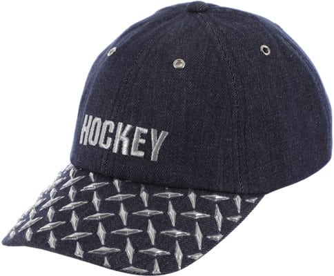 Hockey Diamond Plate Snapback Hat - denim - view large