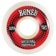 Bones 100's OG Formula V5 Sidecut Skateboard Wheels - white/red (100a)
