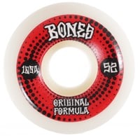 Bones 100's OG Formula V5 Sidecut Skateboard Wheels - white/red (100a)