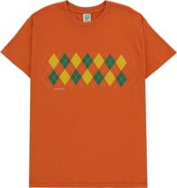 Frog Total Argyle T-Shirt - dark orange