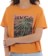 RVCA Women's Atomic Jam T-Shirt - tangerine - alternate front