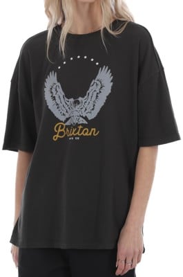 Brixton Women's Freebird Oversized BF T-Shirt - washed black - view large