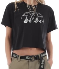 Unity Buds Crop Top T-Shirt - black