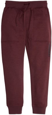 burton oak fleece pants - almandine heather l