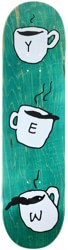 Yew Cuppa Yew 8.5 Skateboard Deck - green