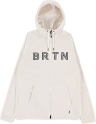 Burton Crown Weatherproof Fleece Full Zip Hoodie - stout white