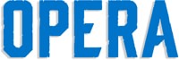 Opera Opera Die-Cut Sticker - blue