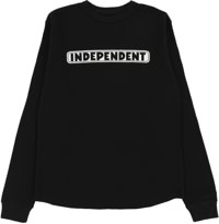 Independent Bar Logo Thermal L/S T-Shirt - black